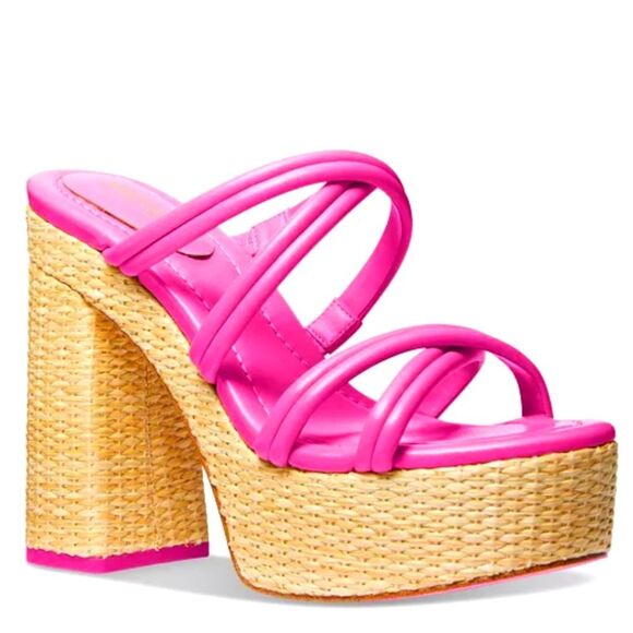 BRAND NEW MICHEAL KORS CORRINE STRAPPY ESPADRILLE PLAFIORM SANDAL - Picture 1 of 15